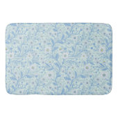 Daisies in white and blue on sea glass badematte (Vorderseite)