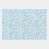 Daisies in white and blue on sea glass geschenkpapier set (Vorderseite 2)