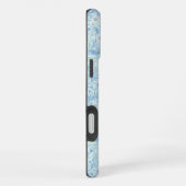 Daisies in white and blue on sea glass iPhone hülle (Rechte Seite)