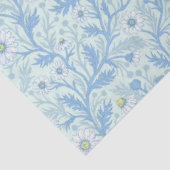 Daisies in white and blue on sea glass seidenpapier (Ausschnitt)