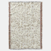 Daisies in white and brown on off white decke (Vorderseite Vertikal)