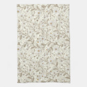 Daisies in white and brown on off white geschirrtuch (Vertikal)