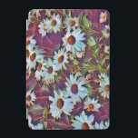 DAISIES iPad MINI HÜLLE<br><div class="desc">Ein hübsches Kunstdesign aus weißen, dunklen Blume.</div>