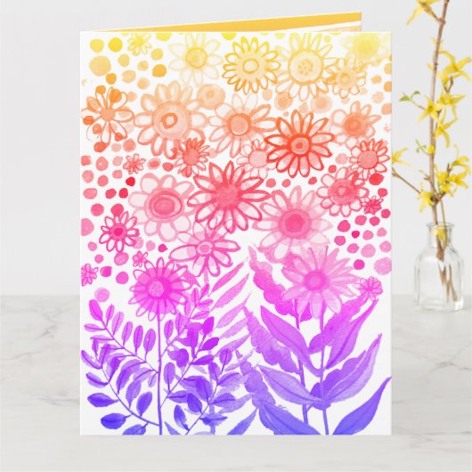 Daisies Karte (Gelbe Blume)