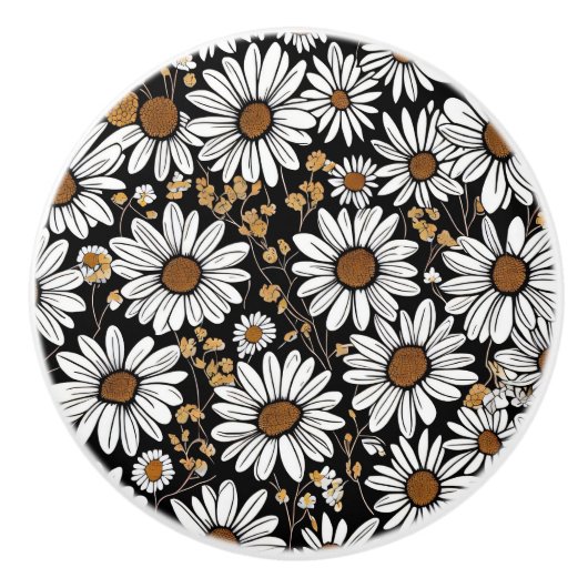 Daisies Keramikknauf (Vorderseite)