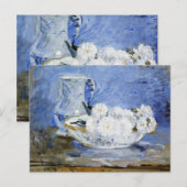 Daisies, Kunstmalerei von Berthe Morisot, Postkarte (Vorne/Hinten)