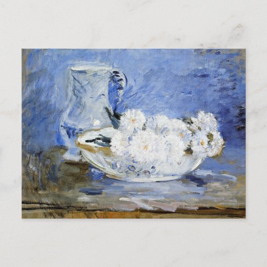 Daisies, Kunstmalerei von Berthe Morisot, Postkarte (Vorderseite)