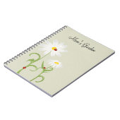Daisies Ladybugs Personalisiert Journal Notizblock (Linke Seite)