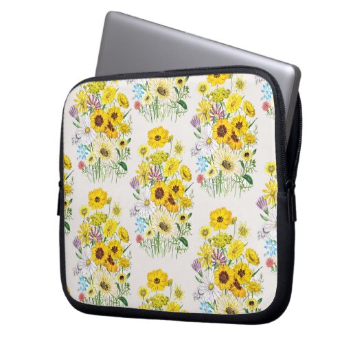 Daisies Laptopschutzhülle (Vorderseite Links)