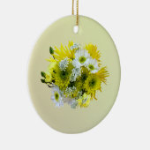 Daisies, Mama und Königin Anne's Lace Bouquet Keramik Ornament (Rechts)