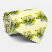 Daisies, Mama und Königin Anne's Lace Bouquet Krawatte (Gerollt)
