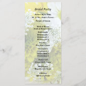 Daisies, Mama und Königin Anne's Lace Bouquet Programm (Rückseite)