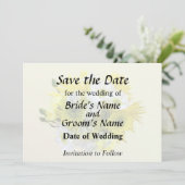 Daisies, Mama und Königin Anne's Lace Bouquet Save The Date (Stehend Vorderseite)