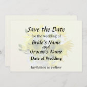Daisies, Mama und Königin Anne's Lace Bouquet Save The Date (Vorne/Hinten)