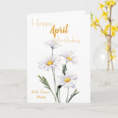 Daisies März Birth Blume Geburtstag Karte (Gelbe Blume)