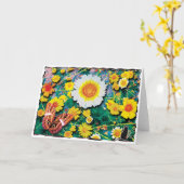 Daisies May Grußkarte Karte (Gelbe Blume)