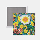 Daisies May Magnet (Vorderseite/Rückseite)