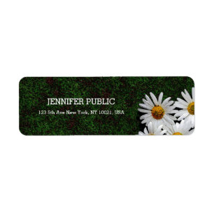 Daisies Modernes Design Elegante Rücksendeadresse