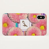 Daisies Monogram iPhone Case (Rückseite (Horizontal))