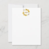 Daisies Monogram Note Card Mitteilungskarte (Vorderseite)