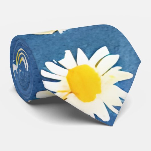 Daisies Necktie Krawatte (Gerollt)