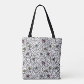 Daisies Neon Pattern Tasche (Rückseite)