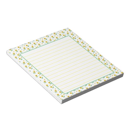 Daisies Notizblock (angewinkelt)
