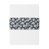 Daisies on Blue Denim Birthday  Einladungsbanderole (Rückseitenbeispiel)