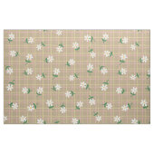 Daisies on Brown Plaid (large scale) Stoff (Fat Quarter (45,7 x 55,9 cm))