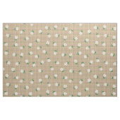 Daisies on Brown Plaid (medium scale) Stoff (Fat Quarter (45,7 x 55,9 cm))