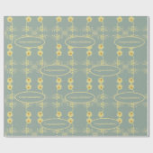 Daisies on Gray Custom Greeting Geschenkpapier (Flach)