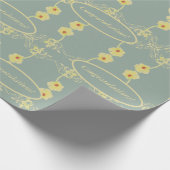 Daisies on Gray Custom Greeting Geschenkpapier (Ecke)