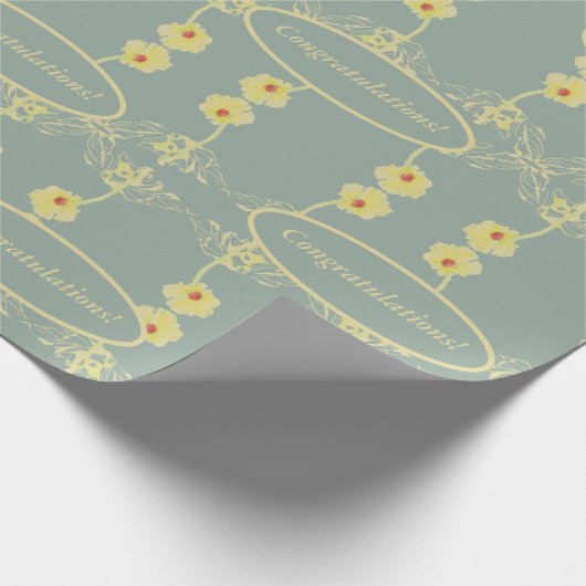 Daisies on Gray Custom Greeting Geschenkpapier (Ecke)