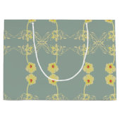 Daisies on Gray Jedes Anlasses Große Geschenktüte (Vorderseite)