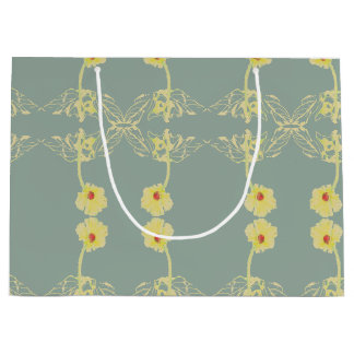 Daisies on Gray Jedes Anlasses Große Geschenktüte