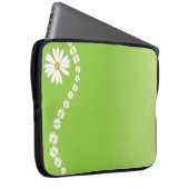 Daisies on Green Laptop Computer Sleeve (Vorne Rechts)