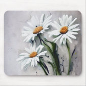 Daisies on Grunge Mousepad (Vorne)