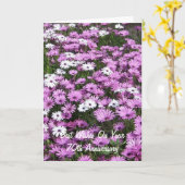 Daisies Personalisiert 70. Hochzeitstag Karte (Gelbe Blume)