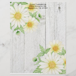 Daisies Personalisiert Letterhead Briefbogen