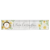 Daisies Personalisiert Rustic Namensplakette (Vorderseite)