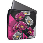 Daisies Pink and White Electronics Bag Laptopschutzhülle (Vorne Rechts)