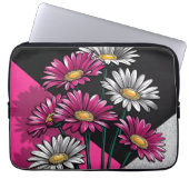 Daisies Pink and White Electronics Bag Laptopschutzhülle (Vorderseite)