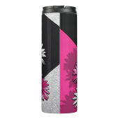 Daisies Pink and White Thermal Tumbler Thermosbecher (Rückseite)