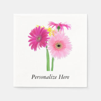 Daisies Pink Serviette