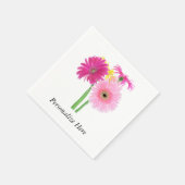 Daisies Pink Serviette (Ecke)