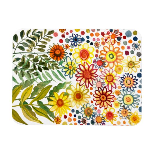 Daisies Postcard Magnet (Horizontal)