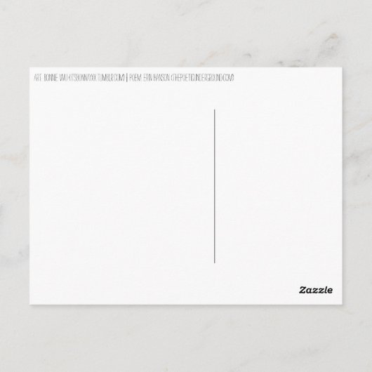 Daisies Postcard Postkarte (Rückseite)