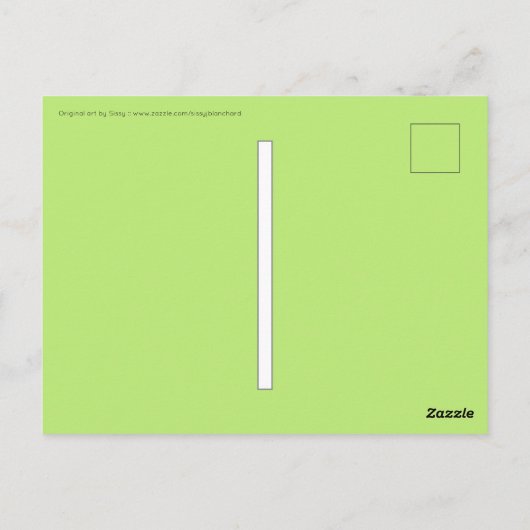 Daisies Postcard Postkarte (Rückseite)