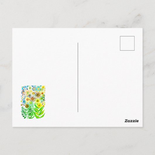 Daisies Postkarte (Rückseite)