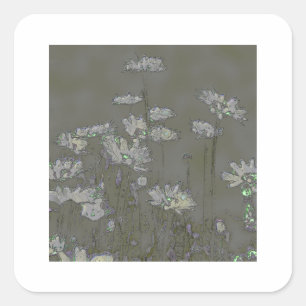 DAISIES QUADRATISCHER AUFKLEBER